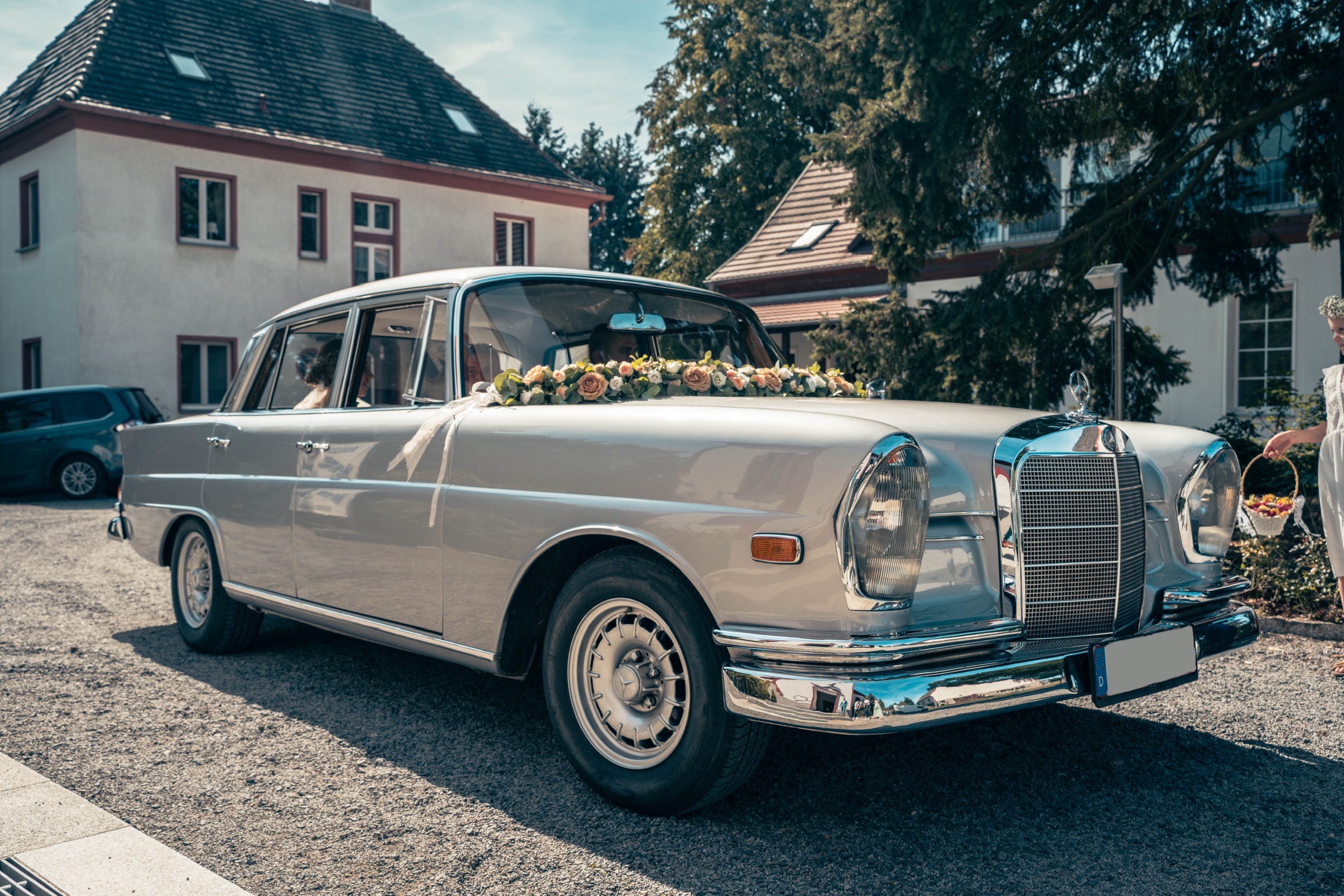 Hochzeitsauto Mercedes Benz SE220